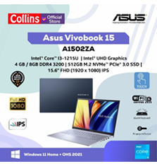 ASUS Vivobook 15 RAM 4GB SSD 512GB