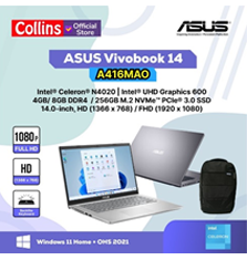 ASUS VivoBook 14 A416MAO RAM 8GB SSD 256