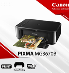 Canon All-In-One Inkjet Printer MG3670 (WiFi)
