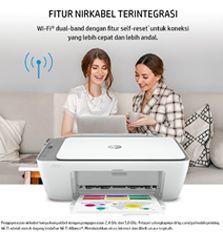 Printer HP DeskJet 2776 All in One ( Print Scan Copy ) USB / Wireless / Wifi / Bluetooth / Garansi 1 Tahun